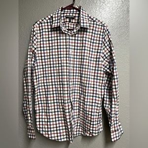 Express Modern Fit, Men’s Button Down Long Sleeve Shirt 👕, size Medium,preowned